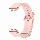 For Honor Band 9 MIJOBS Solid Color Silicone Watch Band(Pink Rose Gold) - 2