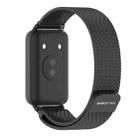 For Honor Band 9 MIJOBS Milan Magnetic Stainless Steel Watch Band(Black) - 3