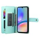 For Samsung Galaxy A05s Nine Card-slot Zipper Wallet Bag Leather Phone Case(Mint Green) - 3