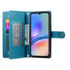 For Samsung Galaxy A05s Nine Card-slot Zipper Wallet Bag Leather Phone Case(Blue) - 3