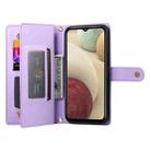 For Samsung Galaxy A12 / M12 Nine Card-slot Zipper Wallet Bag Leather Phone Case(Purple) - 3