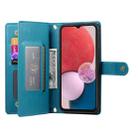 For Samsung Galaxy A13 5G / 4G Nine Card-slot Zipper Wallet Bag Leather Phone Case(Blue) - 3