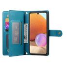For Samsung Galaxy A32 4G Nine Card-slot Zipper Wallet Bag Leather Phone Case(Blue) - 3