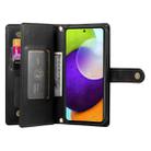 For Samsung Galaxy A52 5G / 4G / A52s Nine Card-slot Zipper Wallet Bag Leather Phone Case(Black) - 3