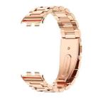 For Honor Band 9 MIJOBS Three-Beads Stainless Steel Watch Band(Rose Gold) - 2