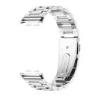 For Honor Band 9 MIJOBS Three-Beads Stainless Steel Watch Band(Silver) - 2