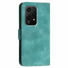 For Honor 200 Lite Global YX0080 Grid Butterfly Embossed Pattern Flip Leather Phone Case with Lanyard(Light Blue) - 3