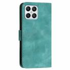 For Honor X8 4G / X30i YX0080 Grid Butterfly Embossed Pattern Flip Leather Phone Case with Lanyard(Light Blue) - 3