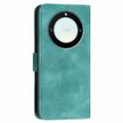 For Honor X40 5G / X9a 5G YX0080 Grid Butterfly Embossed Pattern Flip Leather Phone Case with Lanyard(Light Blue) - 3