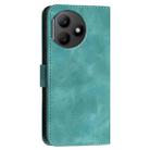 For Honor X50i+ Grid Butterfly Embossed Pattern Leather Phone Case with Lanyard(Light Blue) - 3