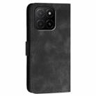 For Honor X5b / X5b Plus Global Grid Butterfly Embossed Pattern Leather Phone Case with Lanyard(Black) - 3