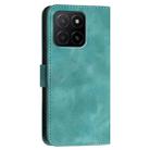 For Honor X5b / X5b Plus Global Grid Butterfly Embossed Pattern Leather Phone Case with Lanyard(Light Blue) - 3