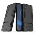 For Huawei Maimang 9 PC + TPU Shockproof Protective Case with Holder(Black) - 1