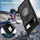 For Google Pixel 8 Sliding Camshield TPU Hybrid PC Magnetic Holder Phone Case(Black) - 2
