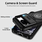 For Google Pixel 8 Sliding Camshield TPU Hybrid PC Magnetic Holder Phone Case(Black) - 3