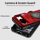 For Google Pixel 8 Sliding Camshield TPU Hybrid PC Magnetic Holder Phone Case(Red) - 3