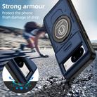 For Google Pixel 8 Sliding Camshield TPU Hybrid PC Magnetic Holder Phone Case(Dark Blue) - 2