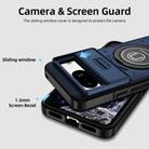 For Google Pixel 8 Sliding Camshield TPU Hybrid PC Magnetic Holder Phone Case(Dark Blue) - 3