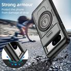 For Google Pixel 8a Sliding Camshield TPU Hybrid PC Magnetic Holder Phone Case(Grey) - 2