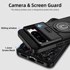 For Google Pixel 8 Pro Sliding Camshield TPU Hybrid PC Magnetic Holder Phone Case(Black) - 3