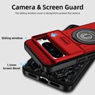 For Google Pixel 8 Pro Sliding Camshield TPU Hybrid PC Magnetic Holder Phone Case(Red) - 3