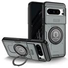 For Google Pixel 8 Pro Sliding Camshield TPU Hybrid PC Magnetic Holder Phone Case(Grey) - 1
