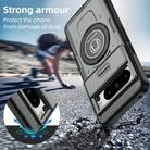 For Google Pixel 8 Pro Sliding Camshield TPU Hybrid PC Magnetic Holder Phone Case(Grey) - 2