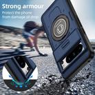 For Google Pixel 8 Pro Sliding Camshield TPU Hybrid PC Magnetic Holder Phone Case(Dark Blue) - 2