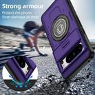 For Google Pixel 8 Pro Sliding Camshield TPU Hybrid PC Magnetic Holder Phone Case(Purple) - 2