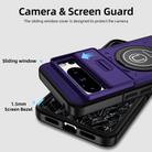For Google Pixel 8 Pro Sliding Camshield TPU Hybrid PC Magnetic Holder Phone Case(Purple) - 3