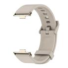 For Huawei Watch Fit3 MIJOBS Solid Color Silicone Watch Band(Gray Light Gold) - 2
