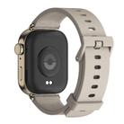 For Huawei Watch Fit3 MIJOBS Solid Color Silicone Watch Band(Gray Light Gold) - 3