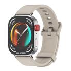 For Huawei Watch Fit3 MIJOBS Solid Color Silicone Watch Band(Gray Silver) - 1