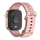 For Huawei Watch Fit3 MIJOBS Solid Color Silicone Watch Band(Pink Rose Gold) - 3