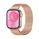 For Huawei Watch Fit3 MIJOBS Milan Magnetic Stainless Steel Watch Band(Rose Gold) - 1