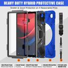 For Lenovo Tab M11 /Xiaomi Pad 11 2024 Rotatable Holder Silicone Hybrid PC Tablet Case with Shoulder Strap(Blue) - 3