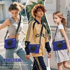 For Lenovo Tab K11 Plus Rotatable Holder Silicone Hybrid PC Tablet Case with Shoulder Strap(Navy Blue) - 4