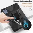 For Lenovo Tab K11 Plus Rotatable Holder Silicone Hybrid PC Tablet Case with Shoulder Strap(Black) - 5