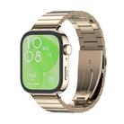 For Huawei Watch Fit3 MIJOBS Bamboo Stainless Steel Watch Band(Light Gold) - 1