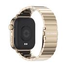 For Huawei Watch Fit3 MIJOBS Bamboo Stainless Steel Watch Band(Light Gold) - 3