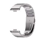 For Huawei Watch Fit3 MIJOBS Bamboo Stainless Steel Watch Band(Silver) - 2