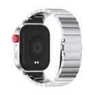 For Huawei Watch Fit3 MIJOBS Bamboo Stainless Steel Watch Band(Silver) - 3