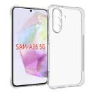 For Samsung Galaxy A36 5G Shockproof Non-slip Thickening TPU Phone Case(Transparent) - 1