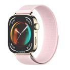 For Huawei Watch Fit3 MIJOBS Nylon Watch Band Wristband(Pink Light Gold) - 1