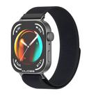 For Huawei Watch Fit3 MIJOBS Nylon Watch Band Wristband(Black) - 1