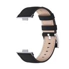 For Huawei Watch Fit3 MIJOBS Genuine Leather Watch Band(Black) - 2