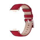 For Huawei Watch Fit3 MIJOBS Genuine Leather Watch Band(Red Light Gold) - 2