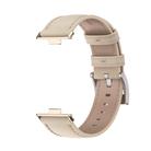 For Huawei Watch Fit3 MIJOBS Genuine Leather Watch Band(Beige Light Gold) - 2