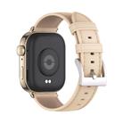 For Huawei Watch Fit3 MIJOBS Genuine Leather Watch Band(Beige Light Gold) - 3