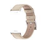For Huawei Watch Fit3 MIJOBS Genuine Leather Watch Band(Beige Silver) - 2